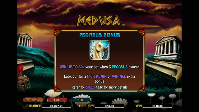 Характеристики слота Medusa 9